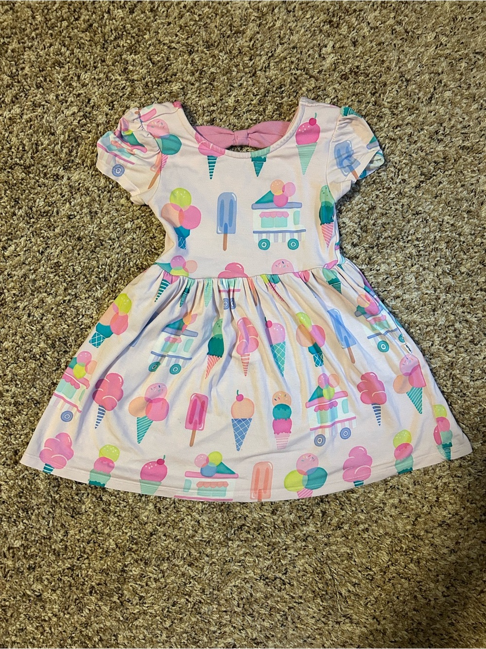Little Sleepies Sweet Scoops bowback skater dress